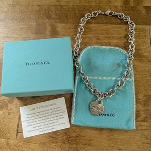 Tiffany & Co. Silver Heart Tag Necklace